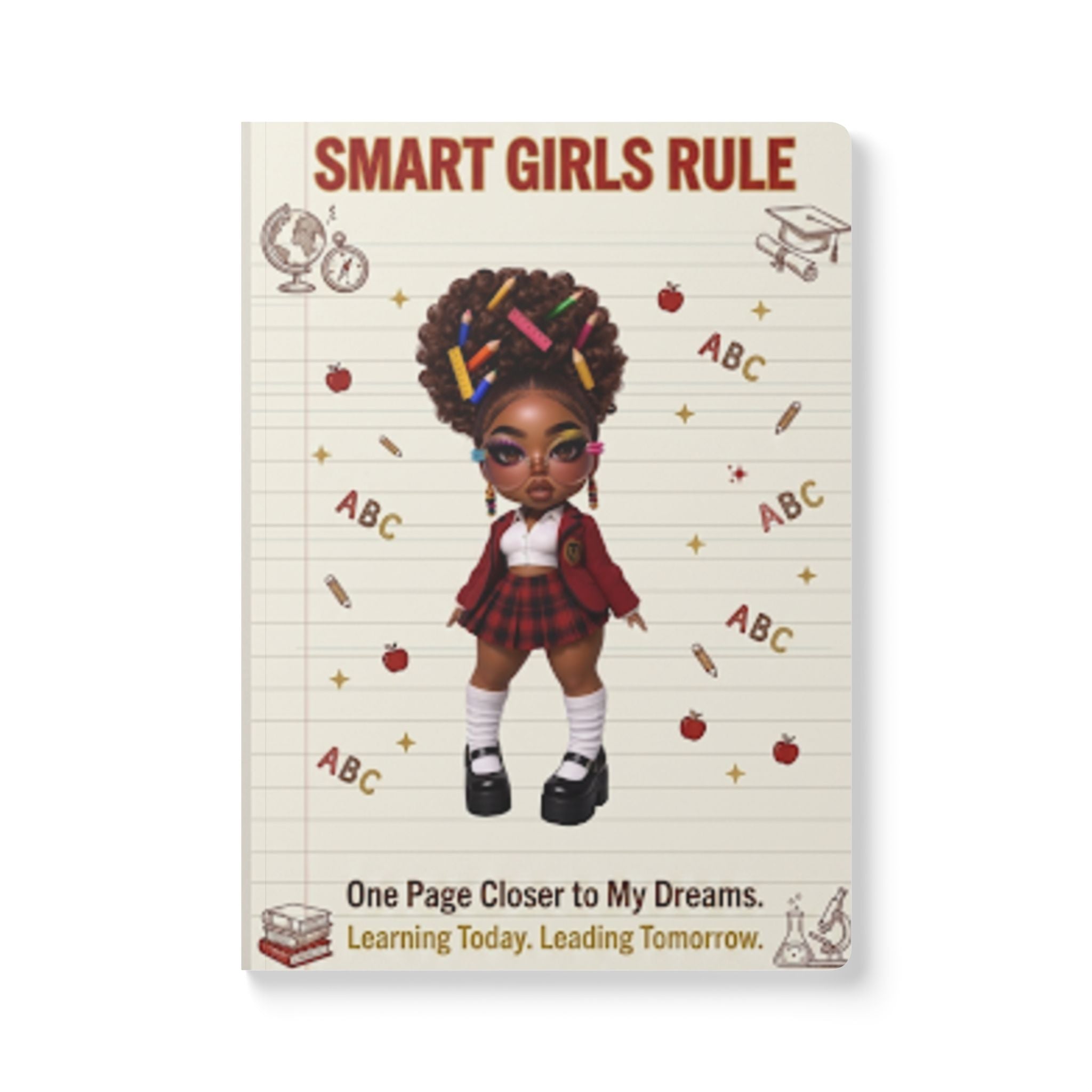 Smart Girls Rule Softcover Journal — 'One Page Closer to My Dreams' Back-to-School Notebook for Girls