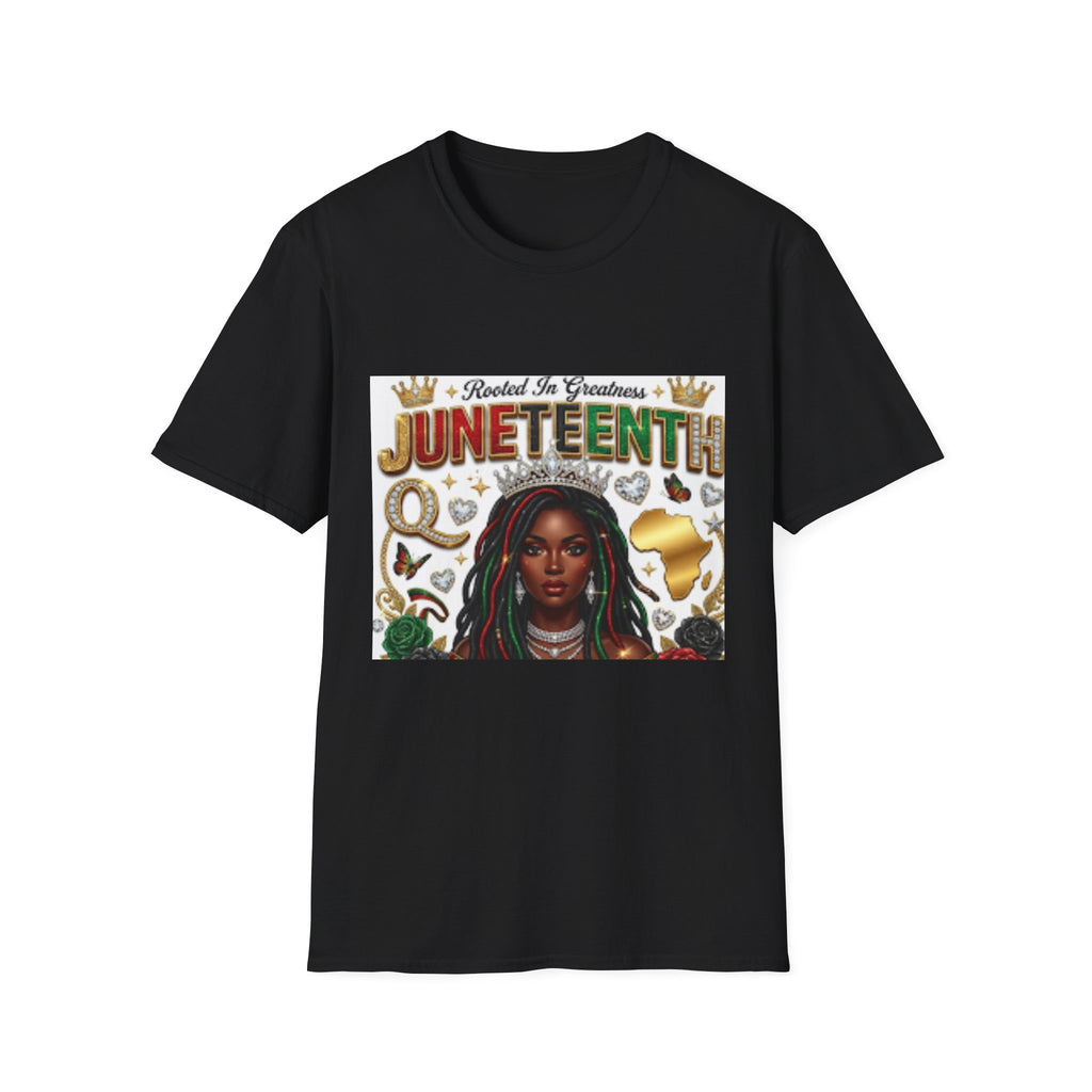 Juneteenth T-Shirt — "Rooted In Greatness" Celebration Tee