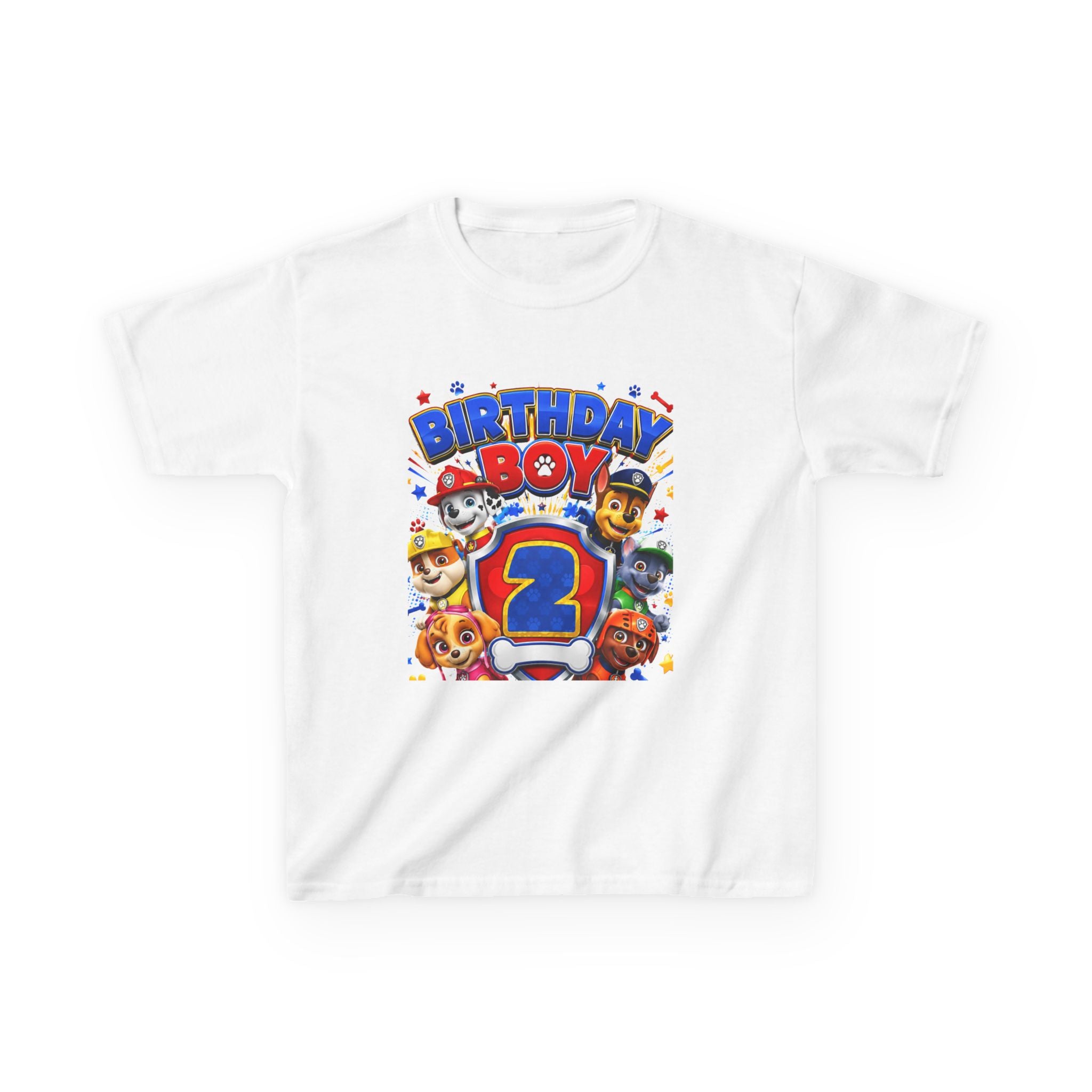 Kids Tee — Birthday Boy 2nd Birthday Character Party Shirt