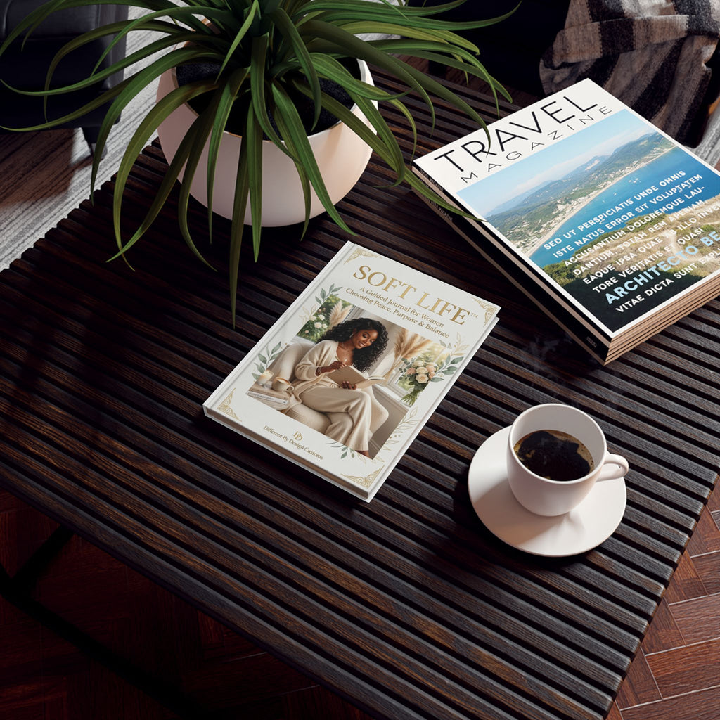Soft Life Guided Journal — Hardback Wellness Journal for Women: 'Choosing Peace, Purpose & Balance'