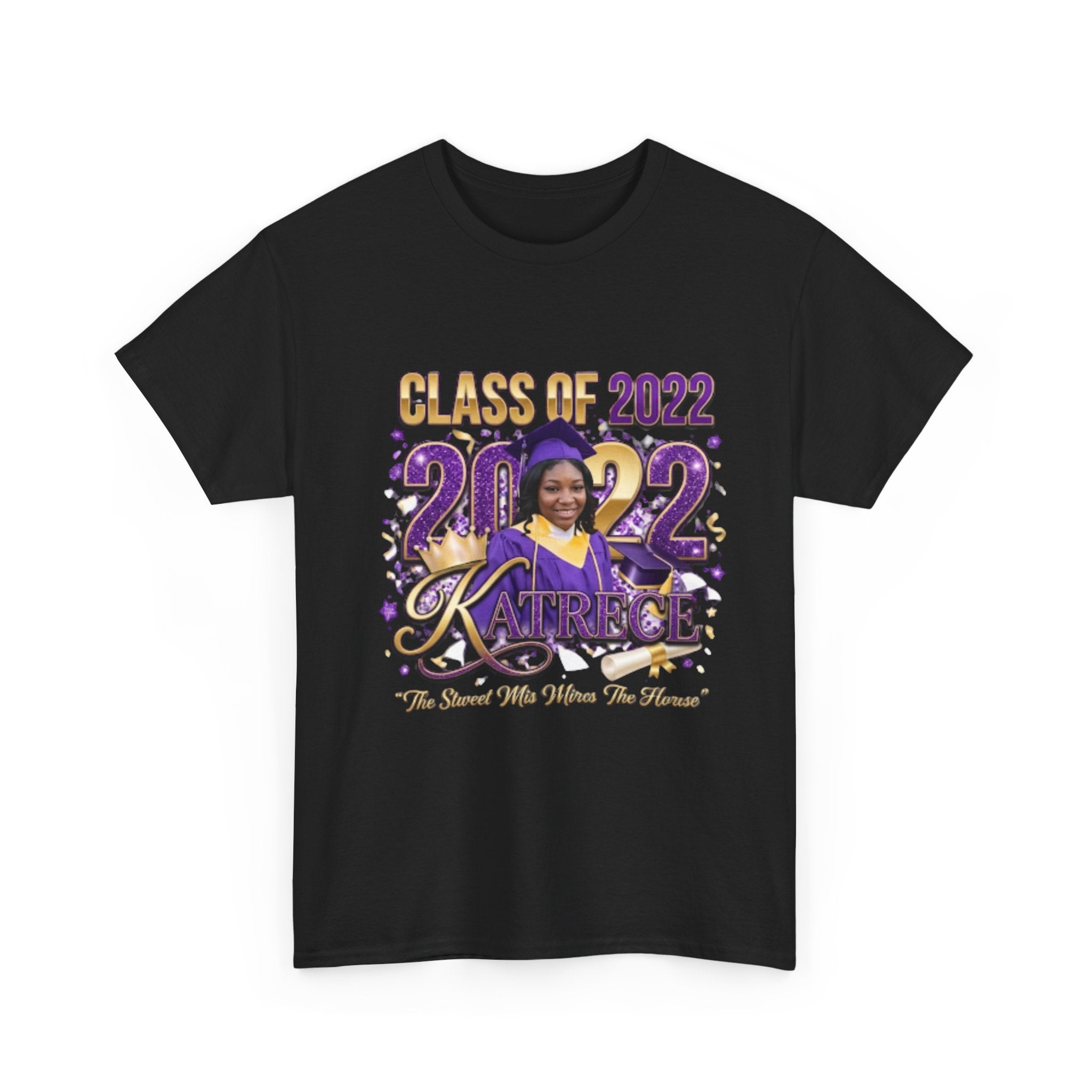 Class of 2022 Personalized Graduation Tee — Custom Name Photo Senior Shirt