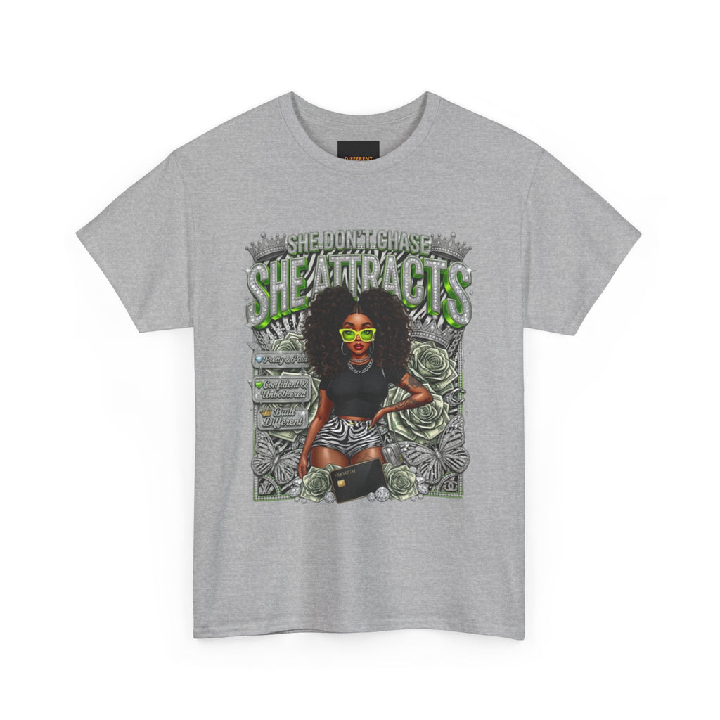 Sheattracts Graphic Tee — Afro Girl Streetwear T-Shirt