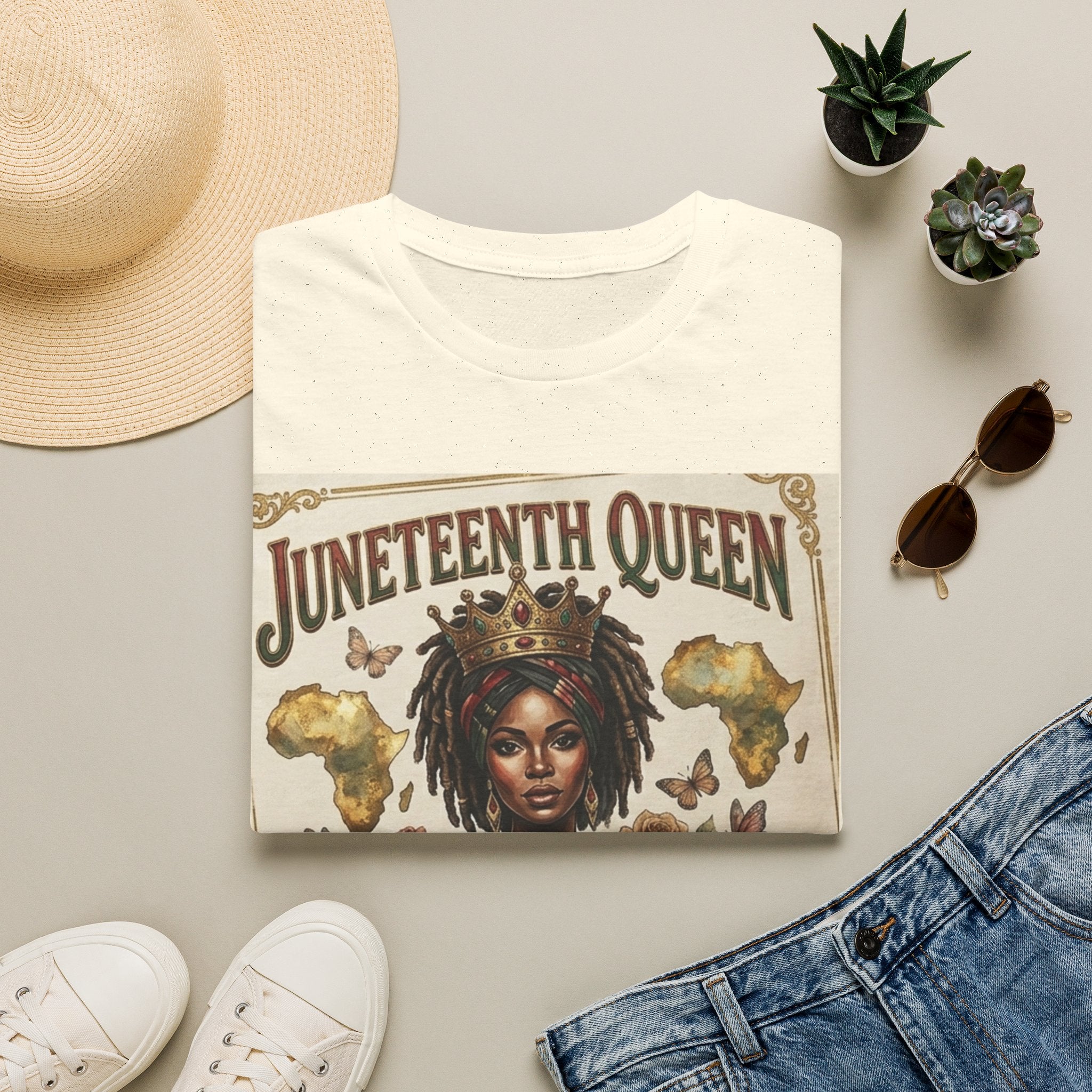 Juneteenth Queen T-Shirt — Honoring the Legacy: Freedom, Strength & Unity