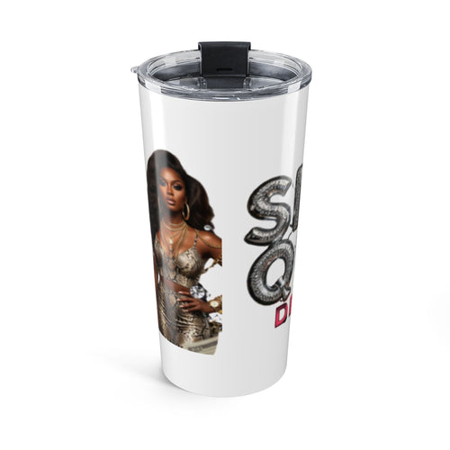 20oz Stainless Tumbler – 'Snakes Queen' Glam Diva Design, Insulated Travel Cup