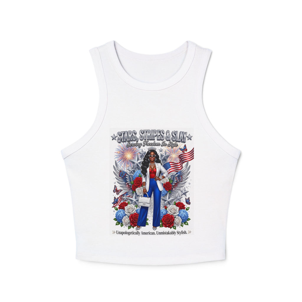 Patriotic 'Stars, Stripes & Slay' Women's Tank Top