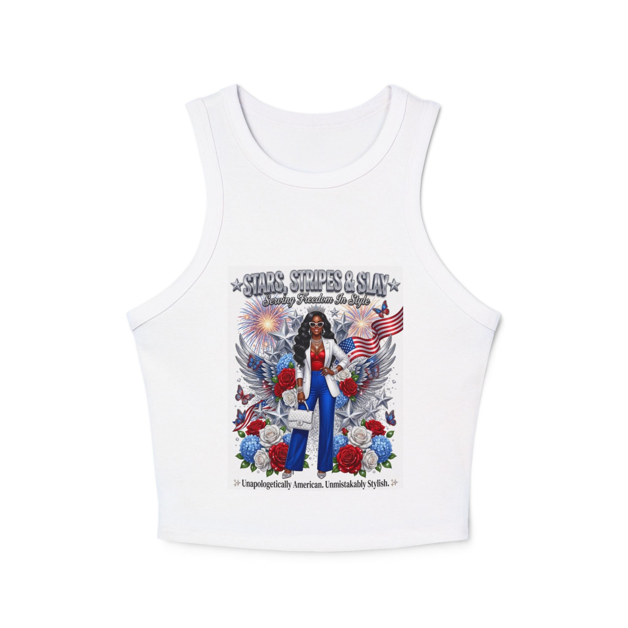 Patriotic 'Stars, Stripes & Slay' Women's Tank Top