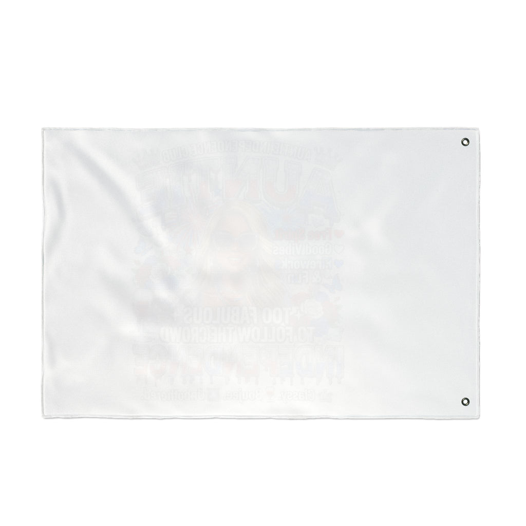 Auntie Independence Flag — "Too Fabulous to Follow the Crowd" Double-Sided Garden Flag