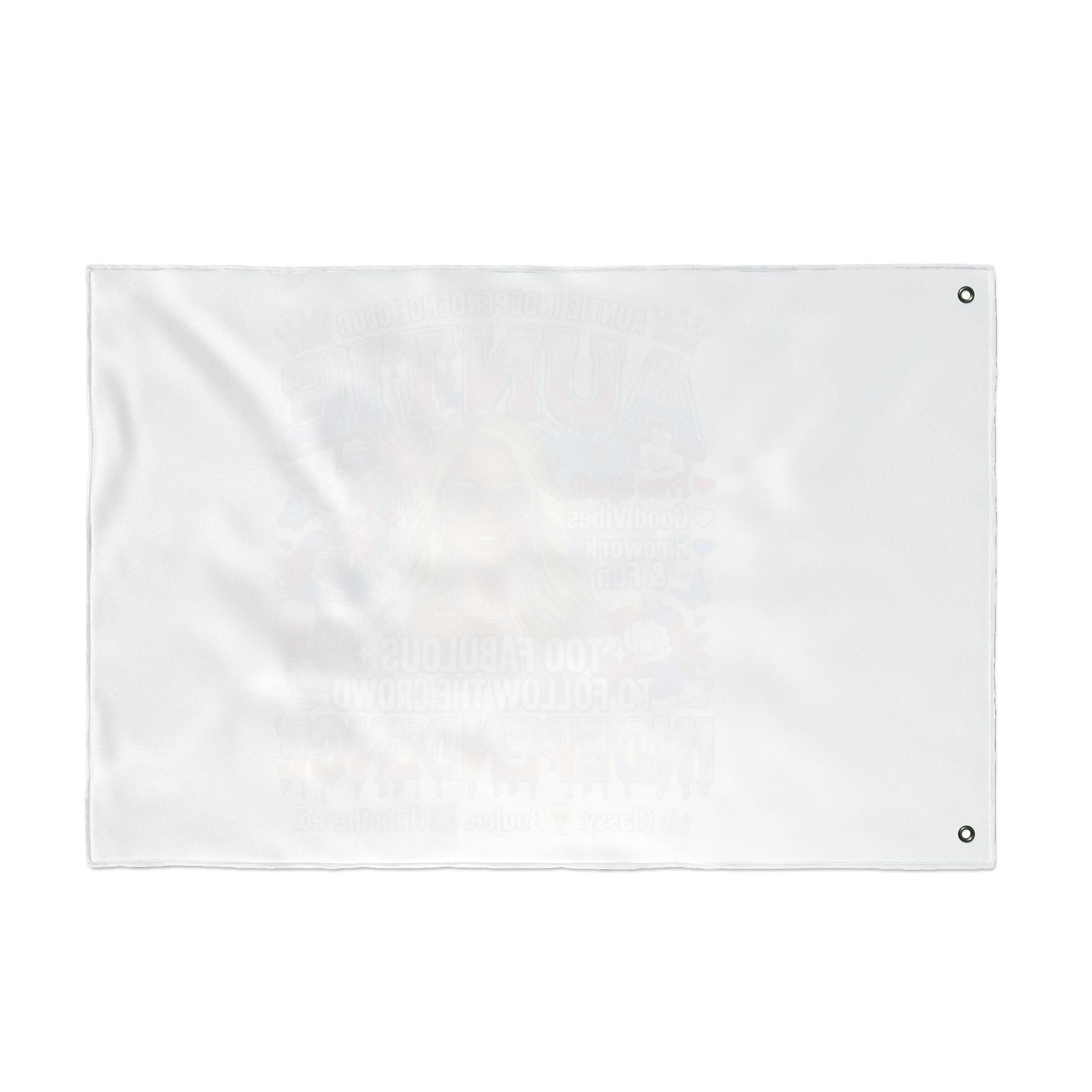 Auntie Independence Flag — "Too Fabulous to Follow the Crowd" Double-Sided Garden Flag