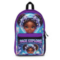 Space Explorer Kids Backpack — Cute Black Girl Astronaut School Bag