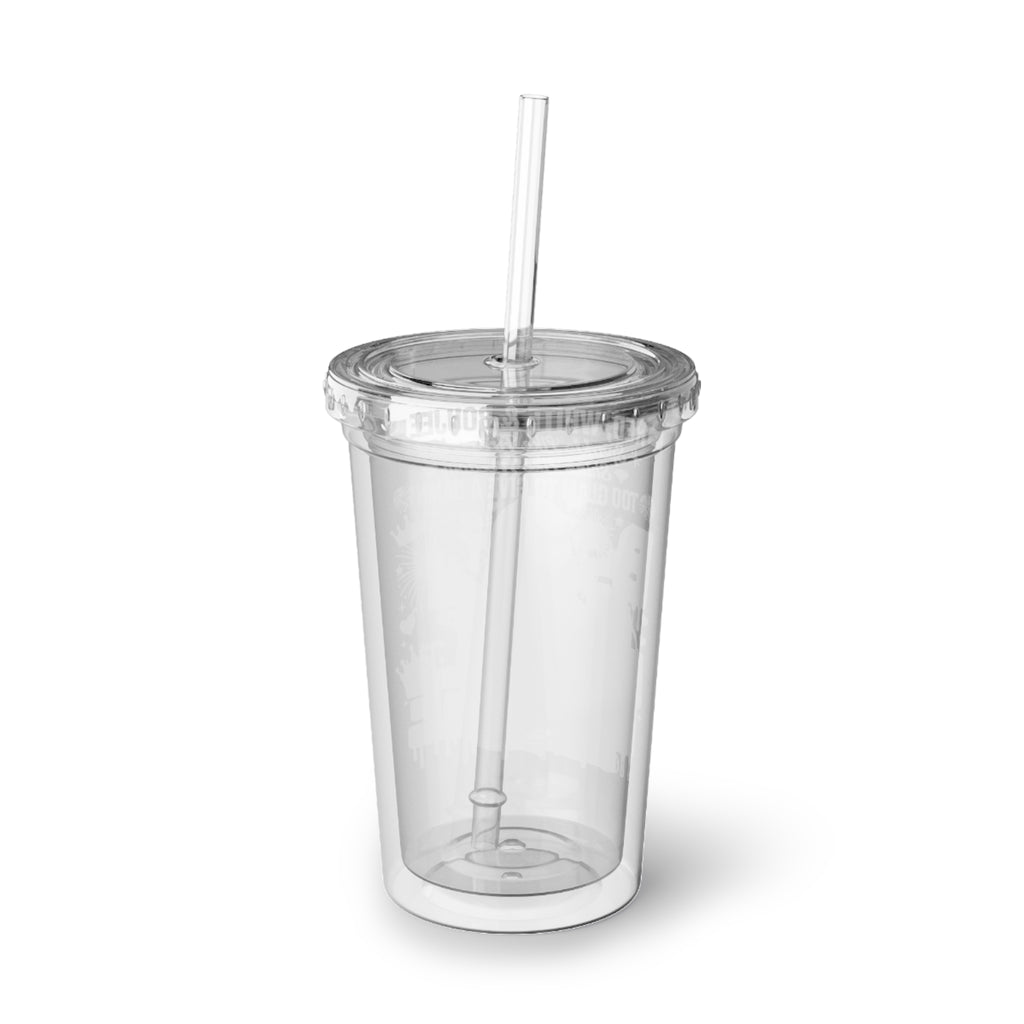 Boujee Summer Vibes Acrylic Cup – Insulated Straw Tumbler with 'Boujee' Graphic