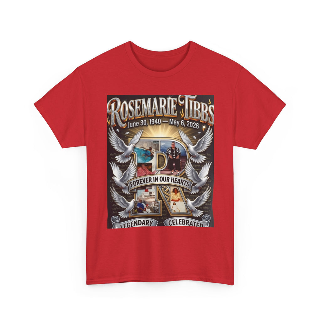 Rosemare Tibbs Memorial T‑Shirt — Forever In Our Hearts Tribute Tee