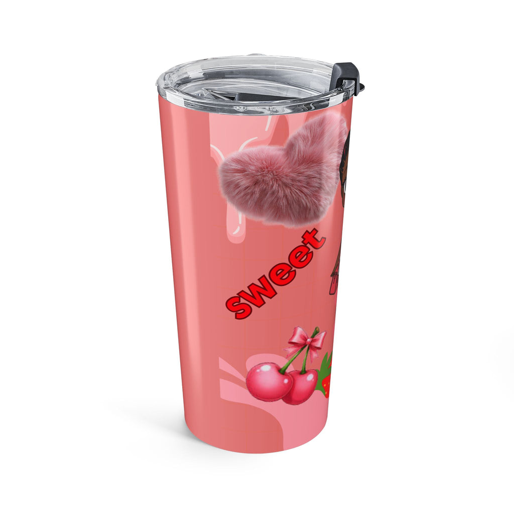 Strawberry Girl 20oz Tumbler — Cute Pink Character Stainless Travel Cup