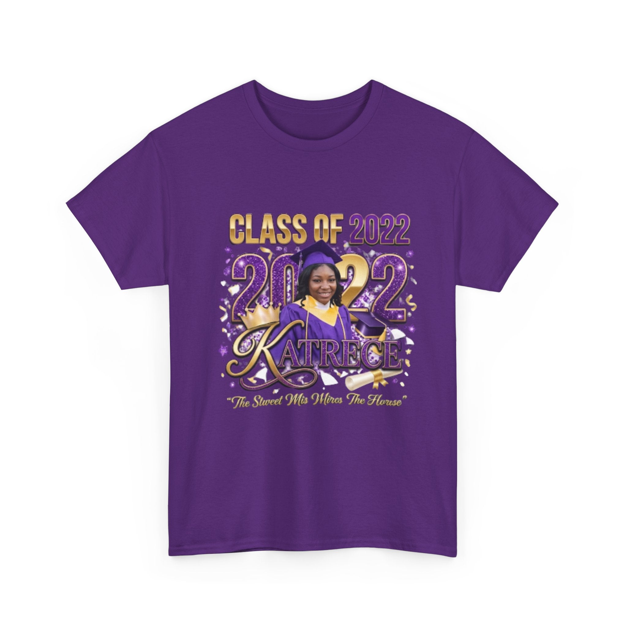 Class of 2022 Personalized Graduation Tee — Custom Name Photo Senior Shirt