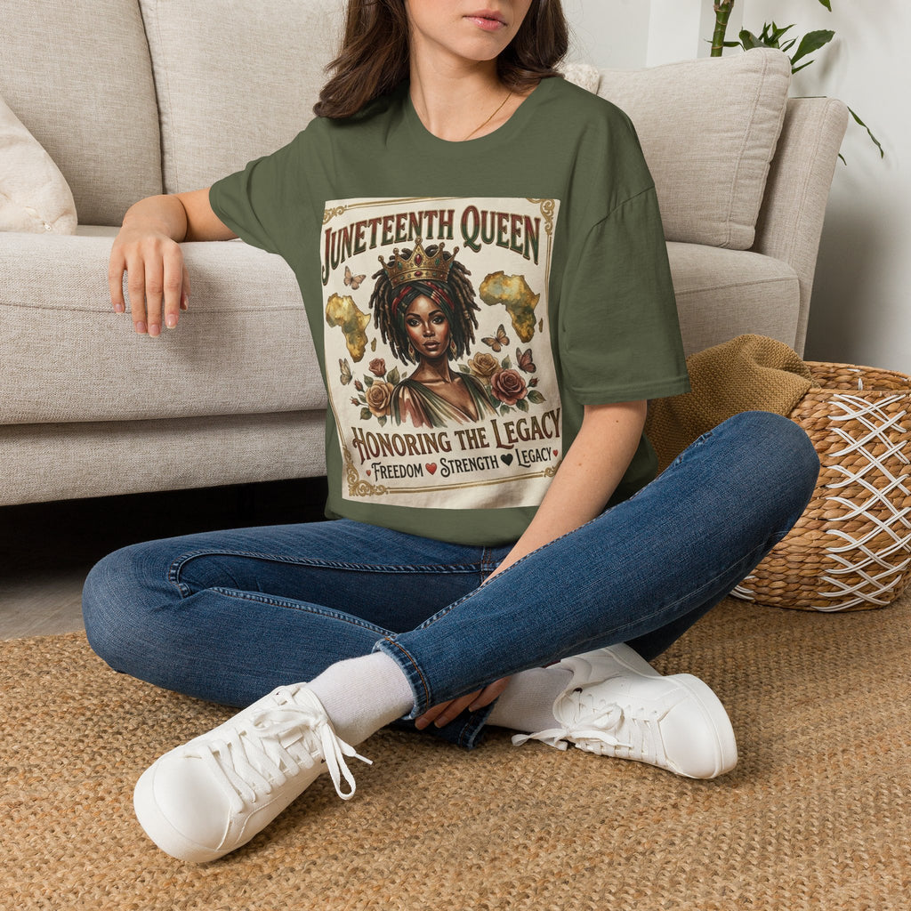 Juneteenth Queen T-Shirt — Honoring the Legacy: Freedom, Strength & Unity