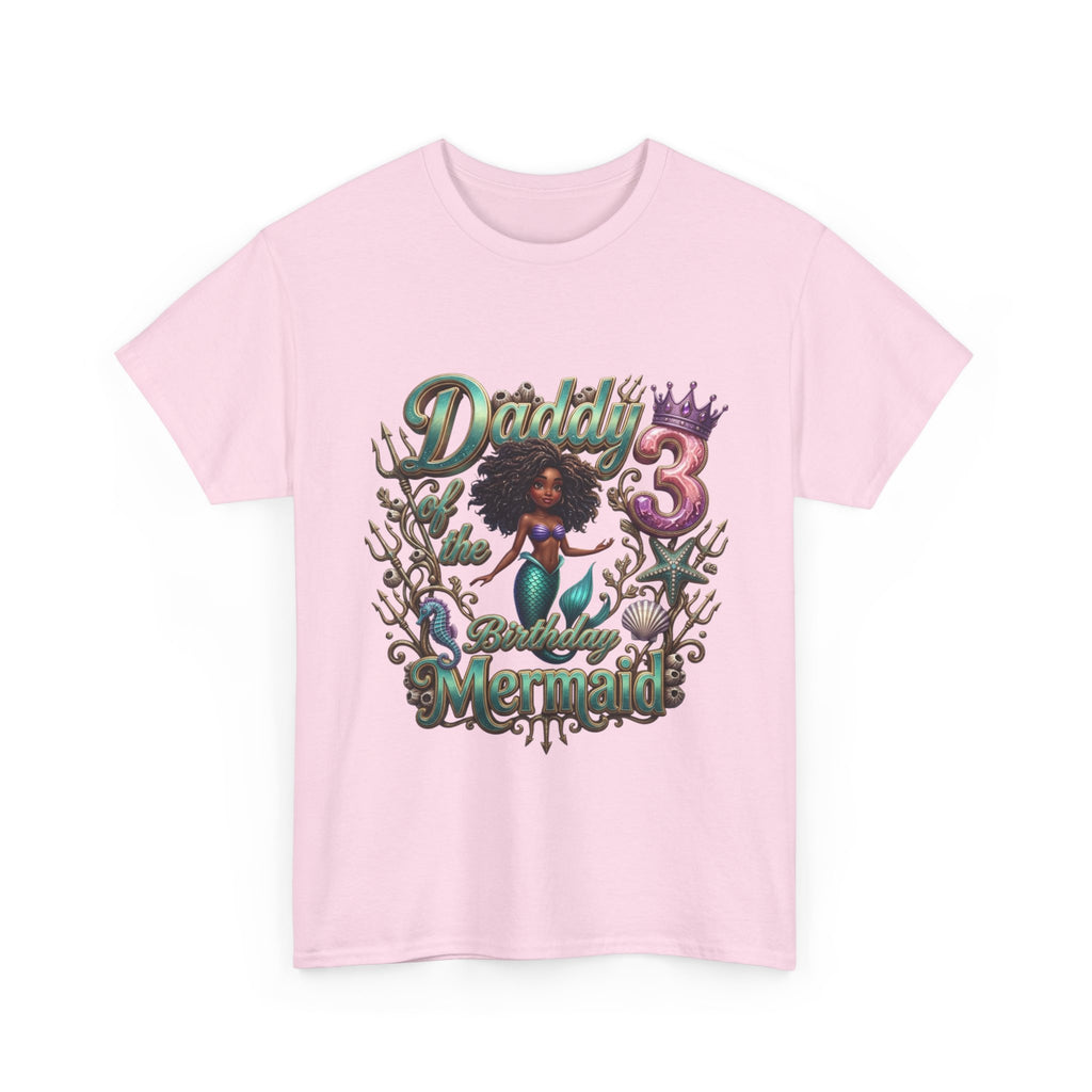 Daddy's 3 Mermaid T-Shirt - Cute Birthday Tee for 3-Year-Old Girls