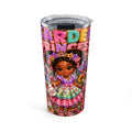 20oz Floral ‘Garden Princess’ Insulated Tumbler — Cute Kids Travel Cup