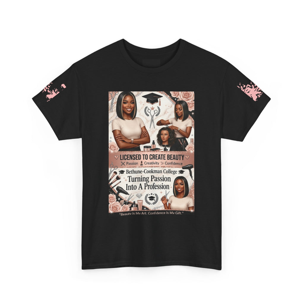 Beauty School Graduate Tee - "Licensed to Create Beauty" Hairstylist T‑Shirt