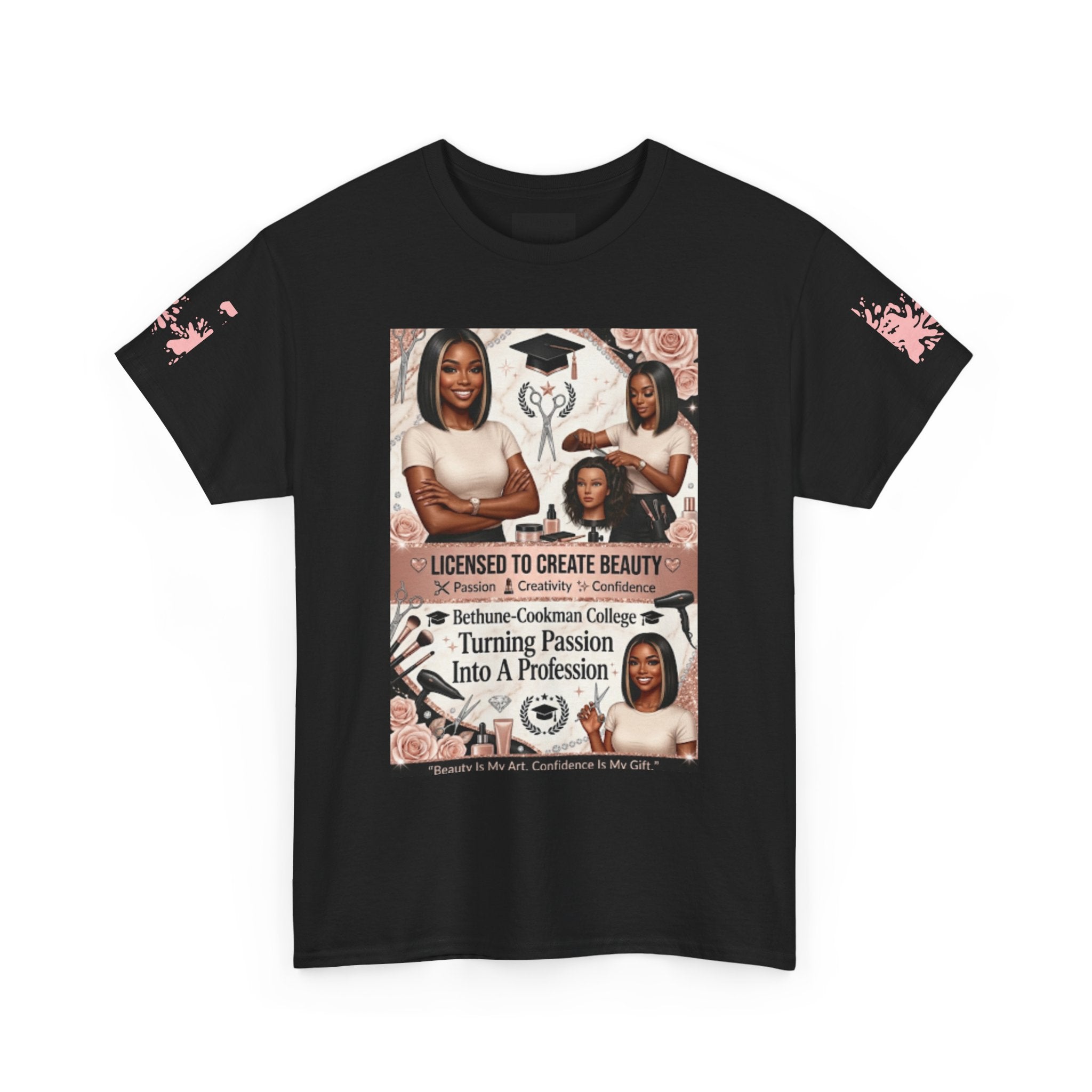 Beauty School Graduate Tee - "Licensed to Create Beauty" Hairstylist T‑Shirt