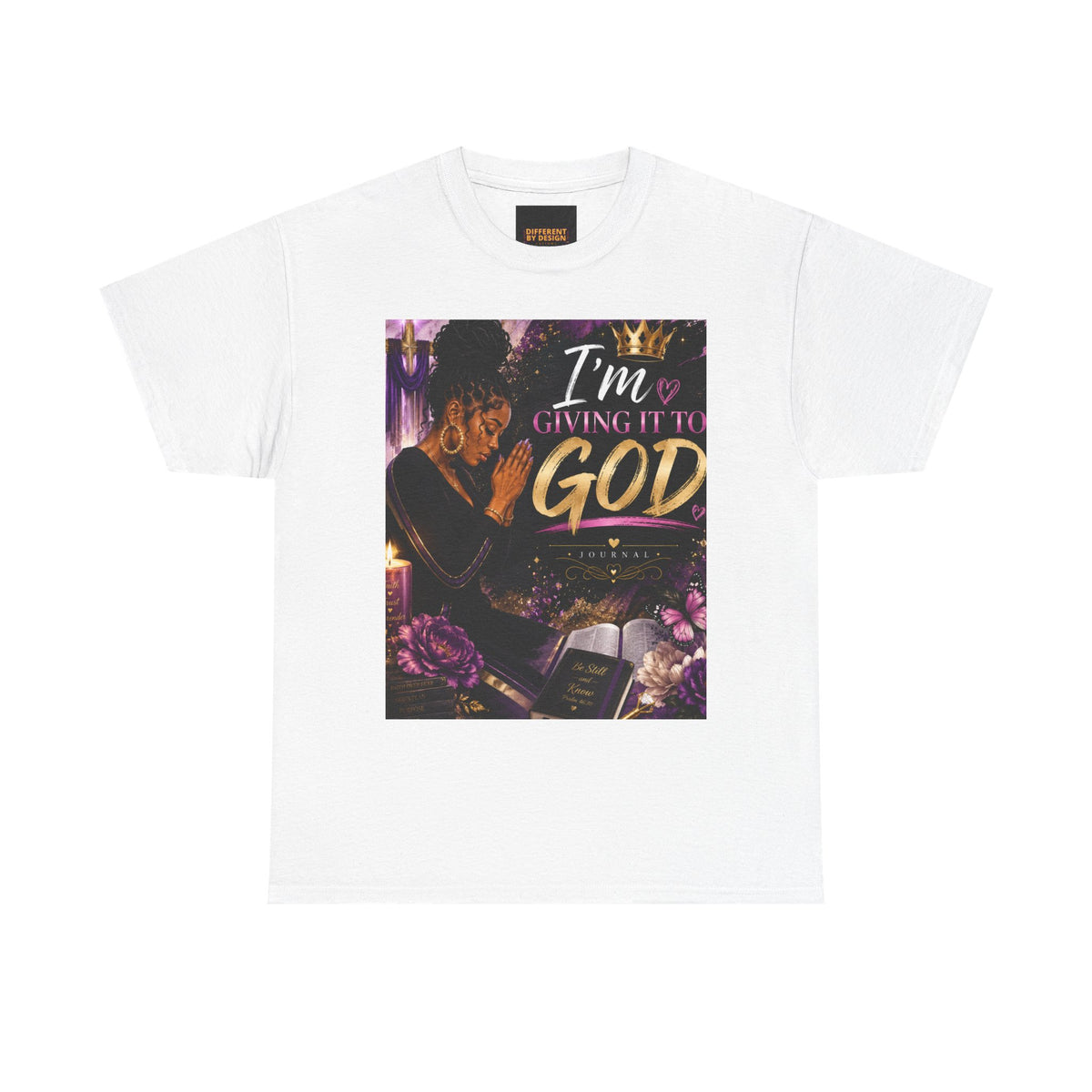 Prayer Graphic Tee - "I'm Giving It To God" Inspirational Christian T-Shirt
