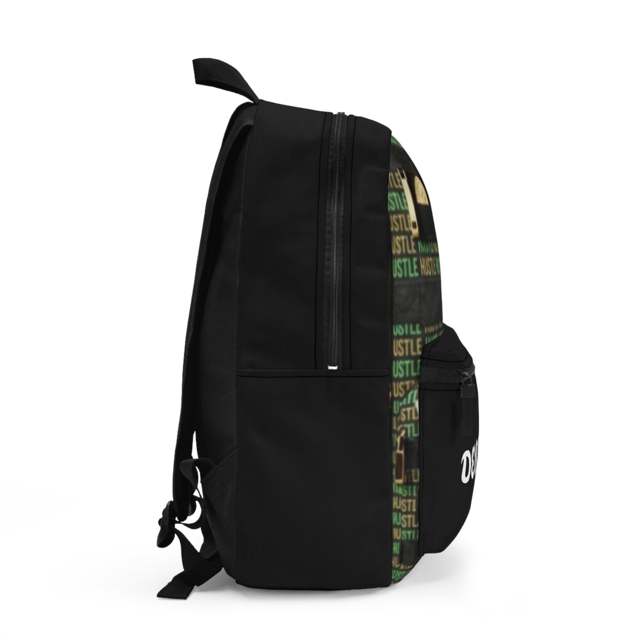 Hustle Money Personalized Backpack – 'DEMONTEZ' Printed Casual Daypack