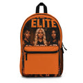 Elite Cheer Squad Photo Backpack – Orange Team Spirit School Bag