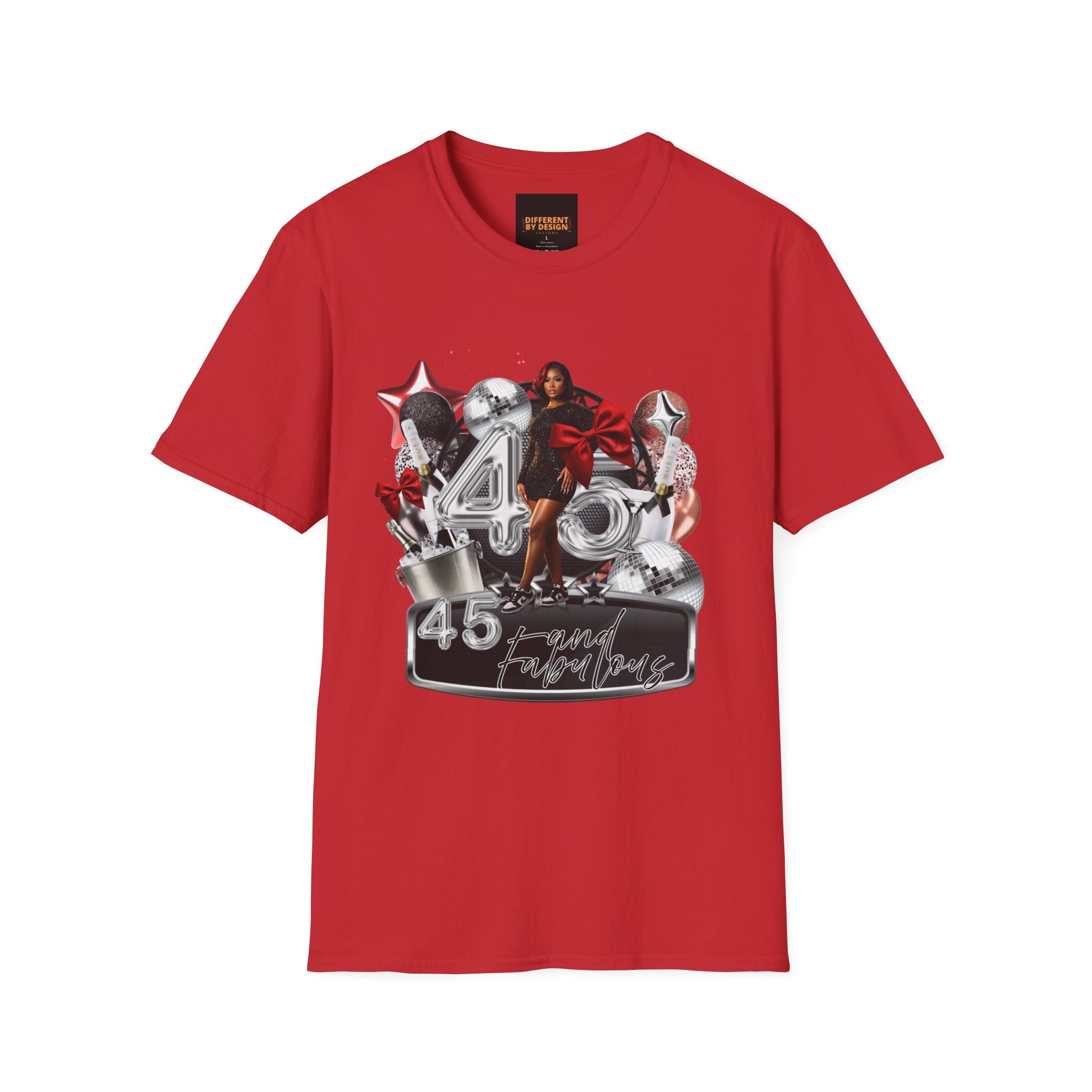 40th Birthday Celebration T-Shirt — '40 & Fabulous' Party Design