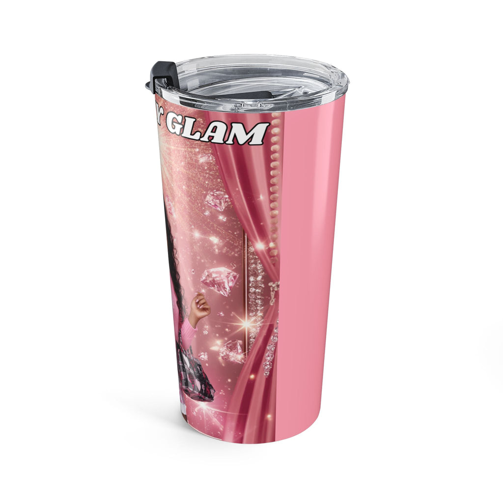Barbie Pink 20oz Tumbler — First Day Glam Doll Design