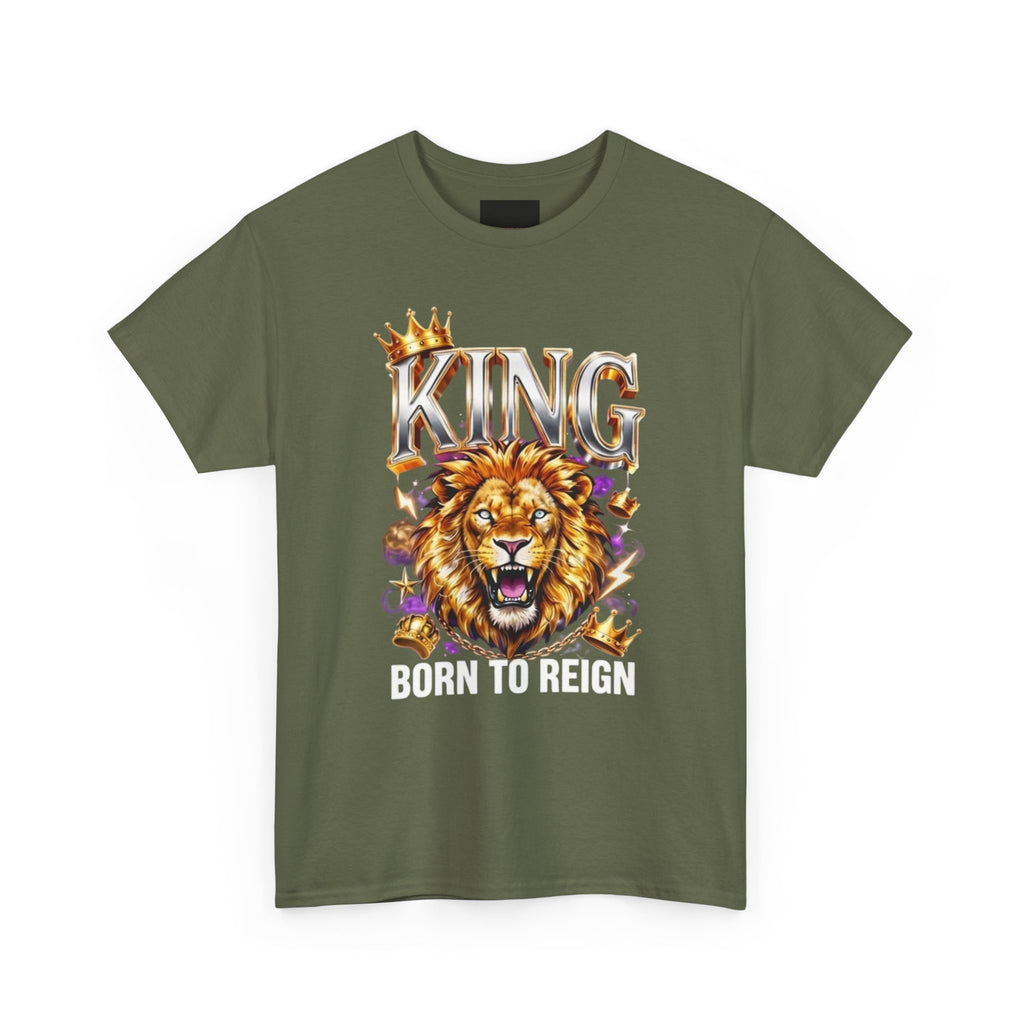 King Lion T-Shirt — Bold Crowned Lion Graphic Tee