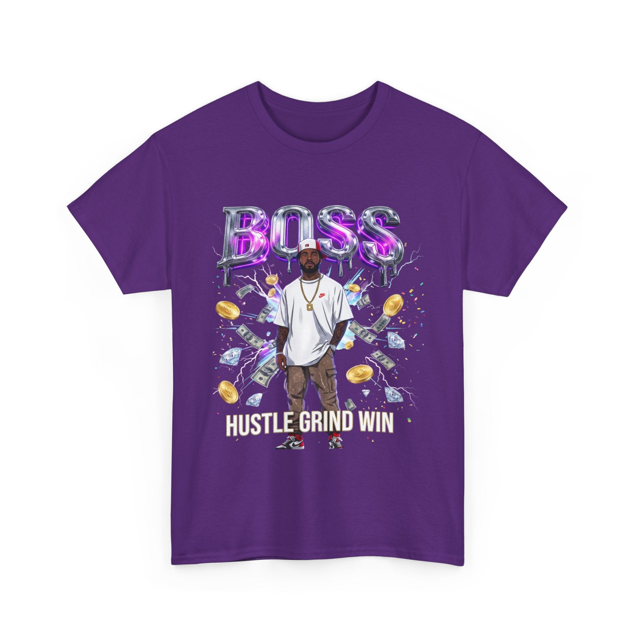 Boss Graphic Tee — Money & Hustle Streetwear T-Shirt