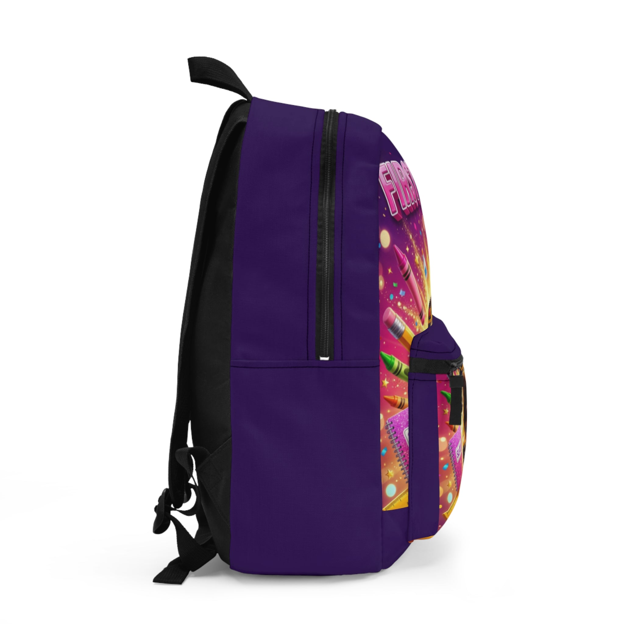 First Day Sla Backpack — Kids' Colorful Back-to-School School Bus Design