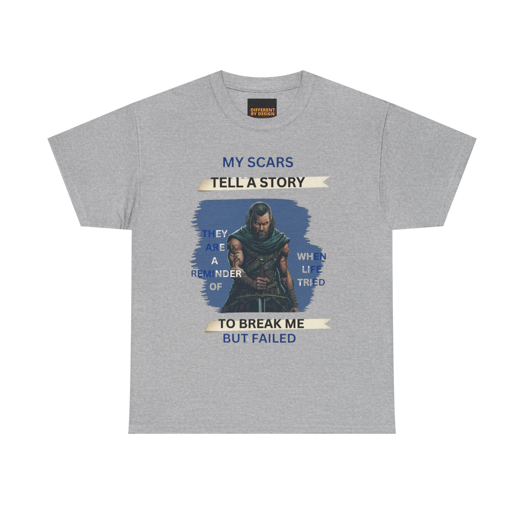 T-Shirt — 'Try Telling a Story to Break Me' Fantasy Warrior Graphic Tee