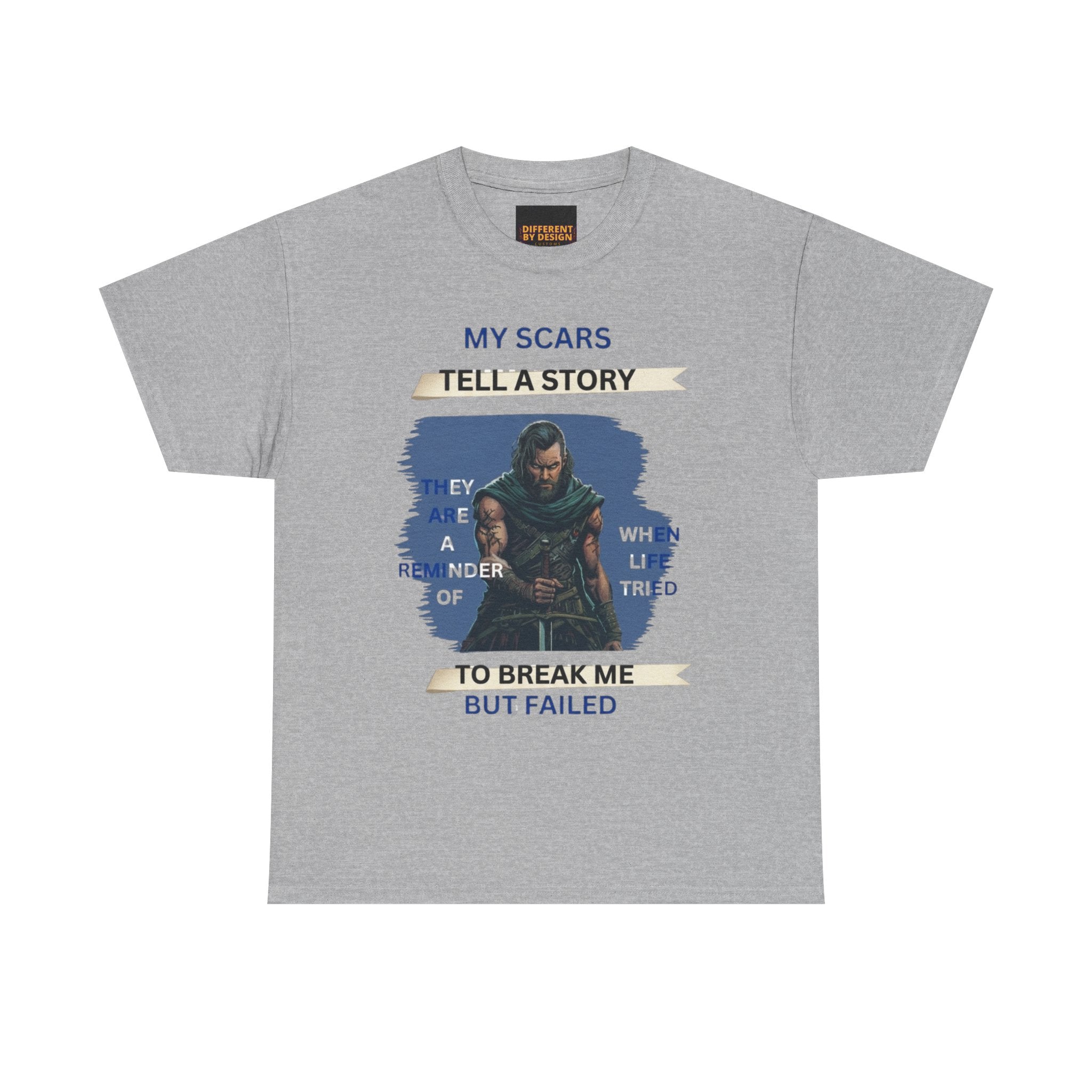 T-Shirt — 'Try Telling a Story to Break Me' Fantasy Warrior Graphic Tee