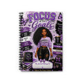 Focus On Your Goals Spiral Notebook — Empowerment Journal for Women (Mindset, Motivation, Purple)