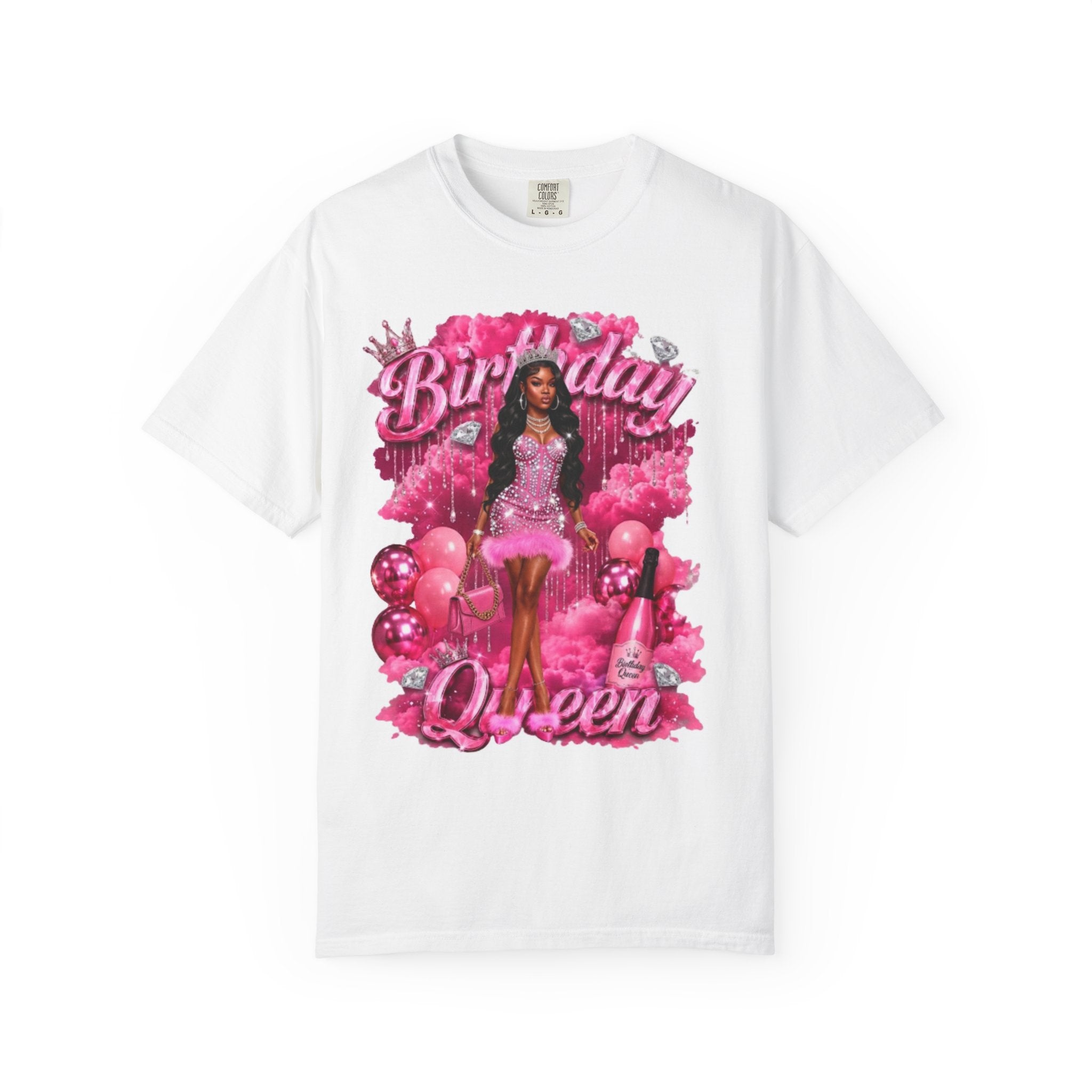 Birthday Queen T-Shirt — Pink Glam Birthday Tee