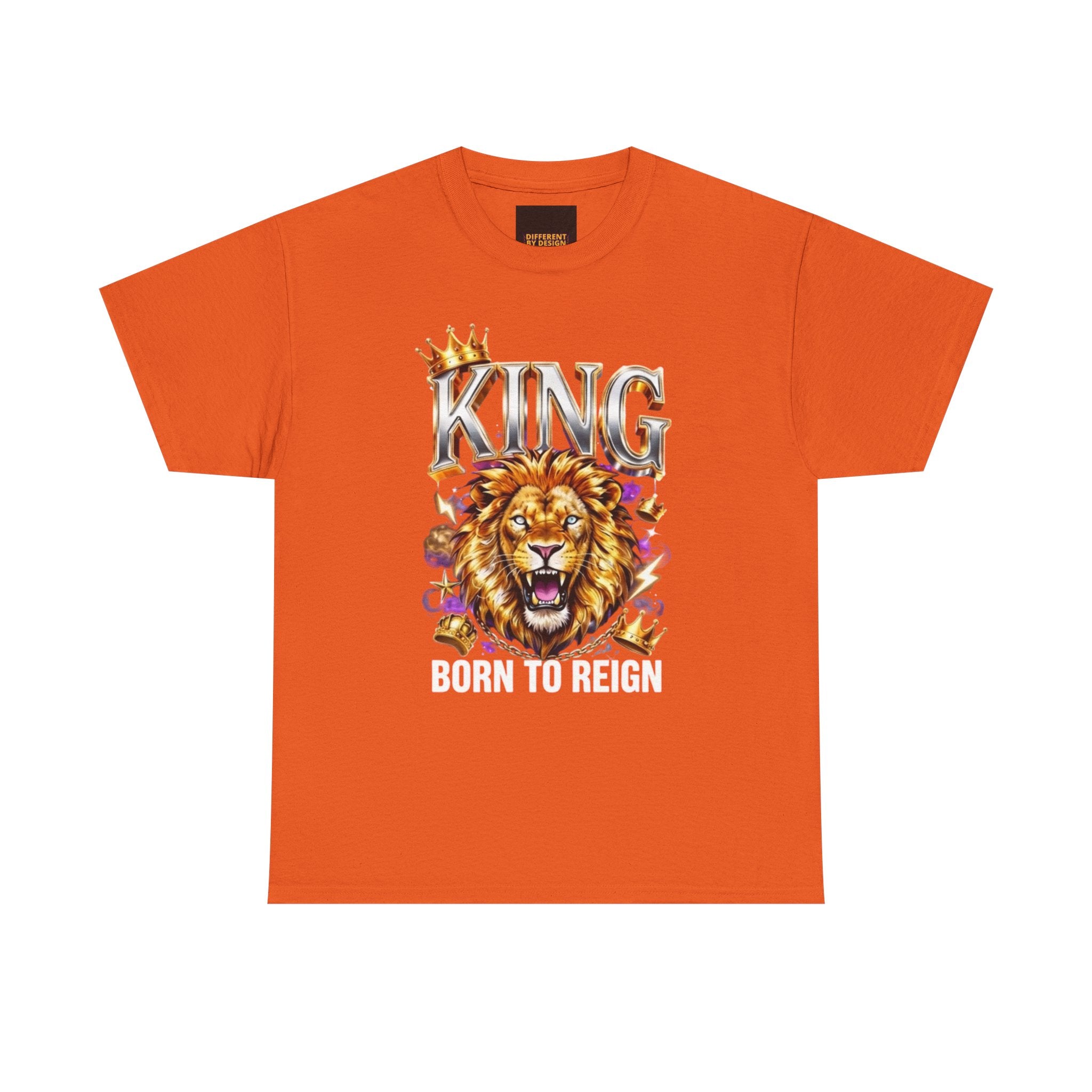 King Lion T-Shirt — Bold Crowned Lion Graphic Tee