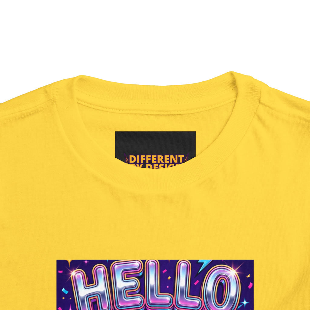 Hello Pre-K Toddler Tee - Bright Pencil Back to School Shirt