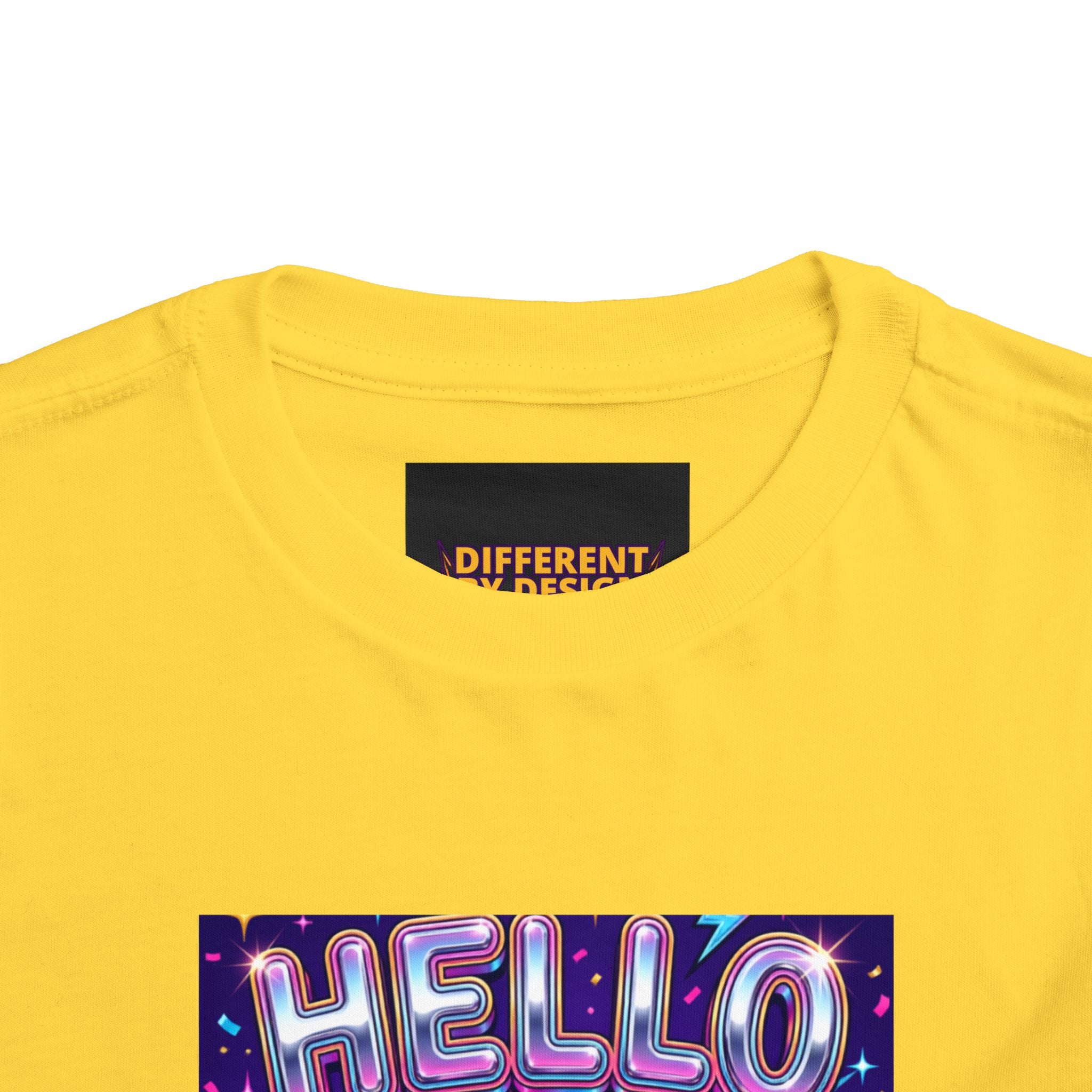 Hello Pre-K Toddler Tee - Bright Pencil Back to School Shirt