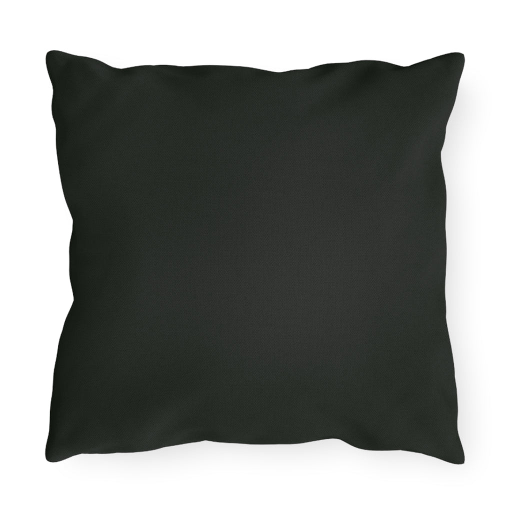 Grateful Floral Outdoor Pillow — Garden Butterflies Decorative Accent