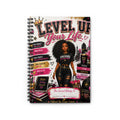 Level Up Your Life Spiral Notebook – Motivational Ruled Journal for Black Women