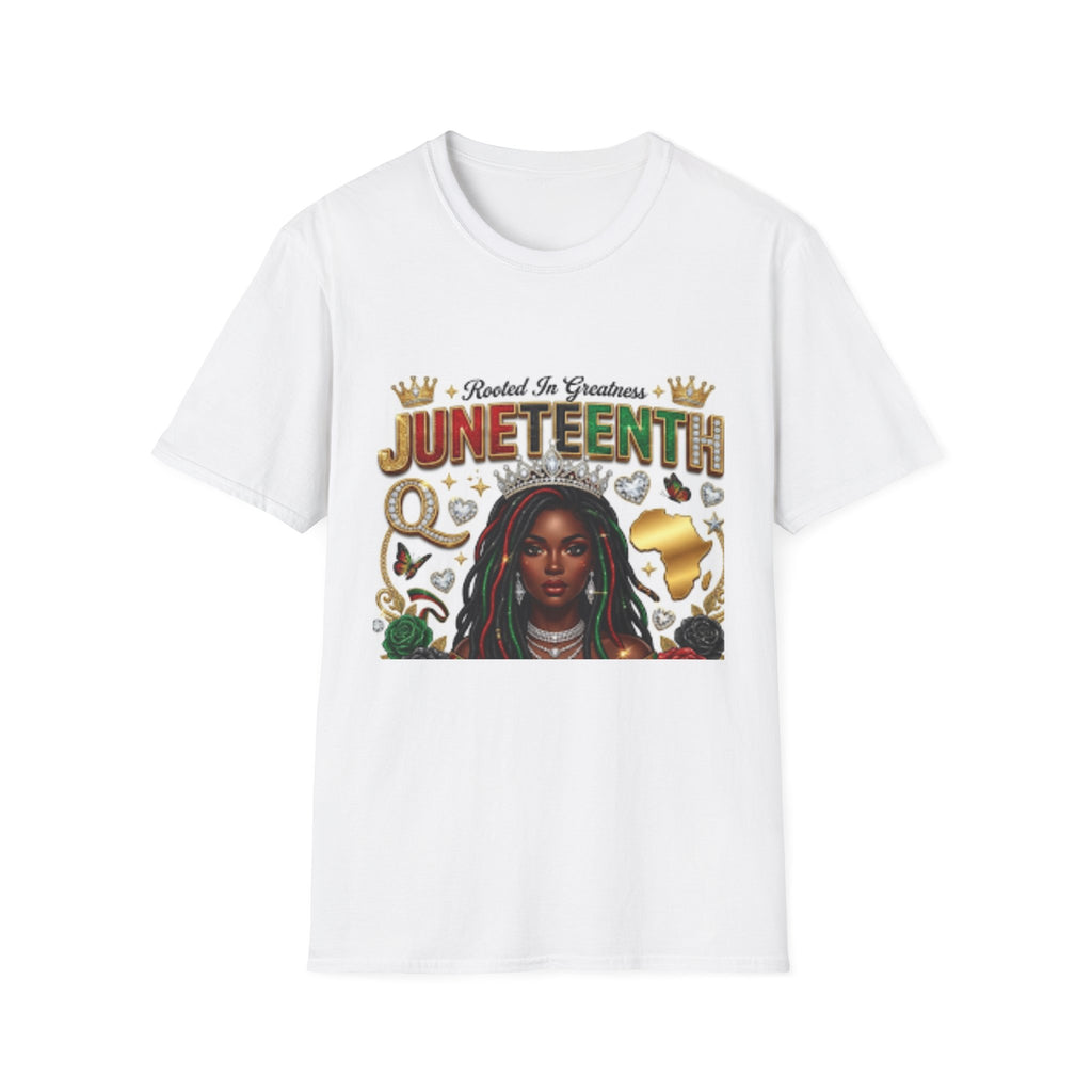 Juneteenth T-Shirt — "Rooted In Greatness" Celebration Tee