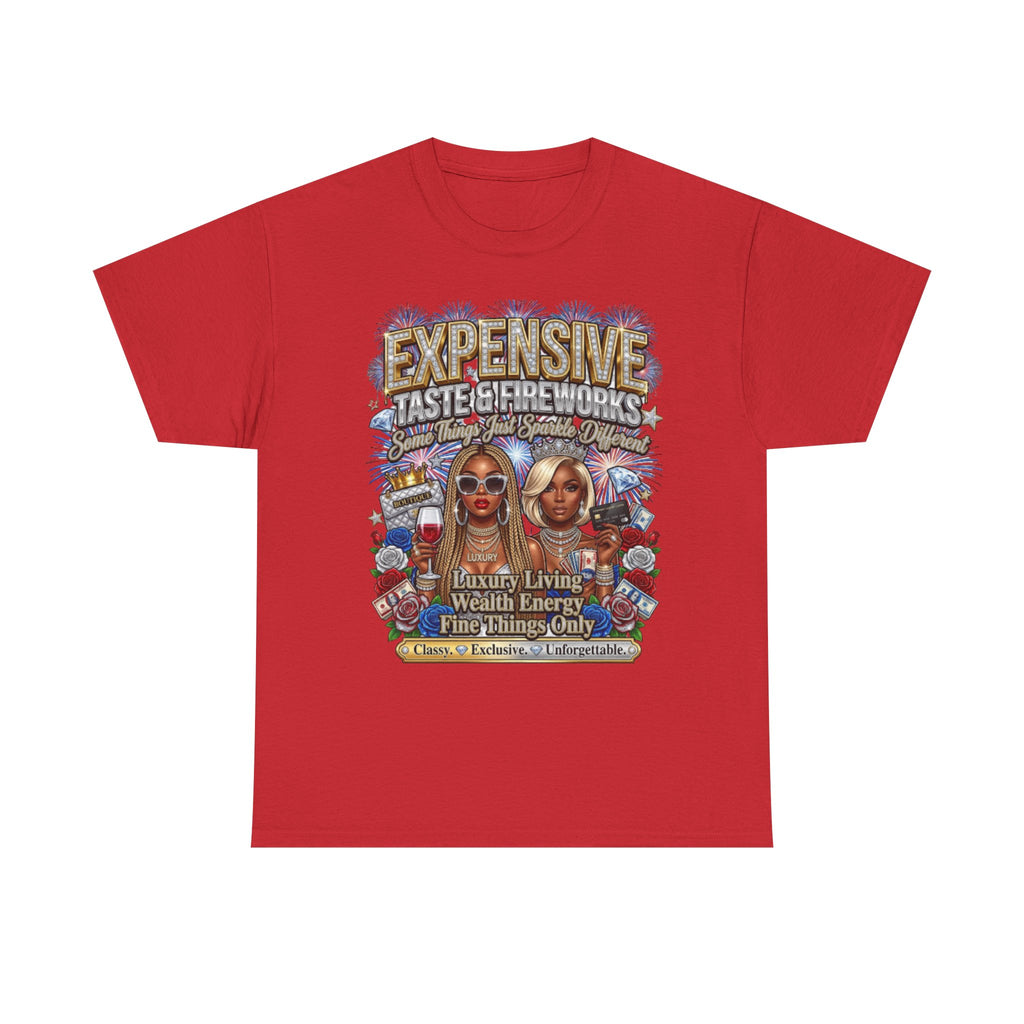 Expensive Taste Graphic Tee — Luxury Living, Wealth Energy Tee