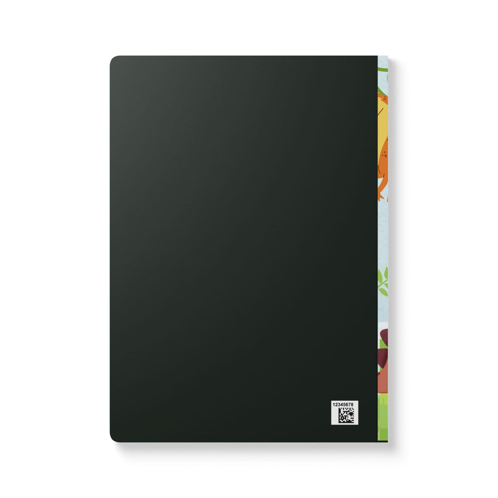 Dinosaur Softcover Journal — Cute Kids Dino Notebook with Inside Prints