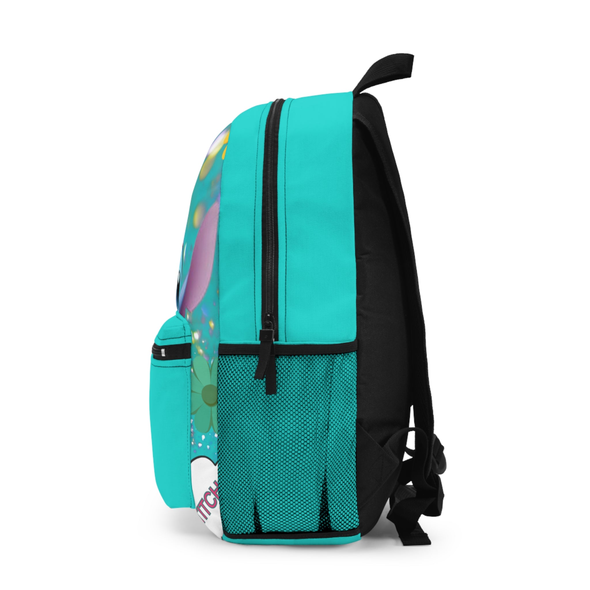 Cute Blue Cartoon Character Backpack – Kids School Bag with Playful Stitch Design