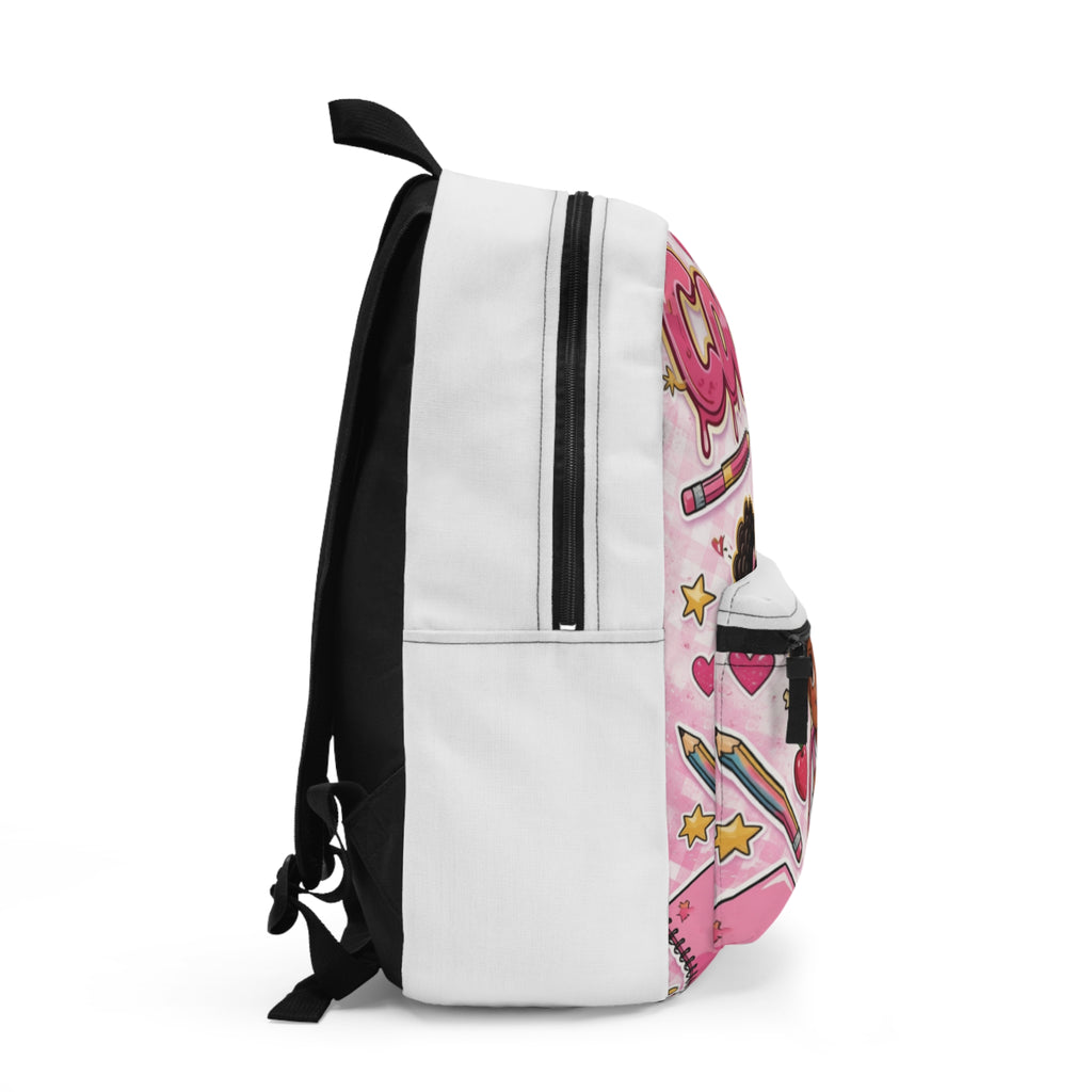 Cool Kid Girls' Backpack — Cute Pink School Bag with 'Cool Kid' Design