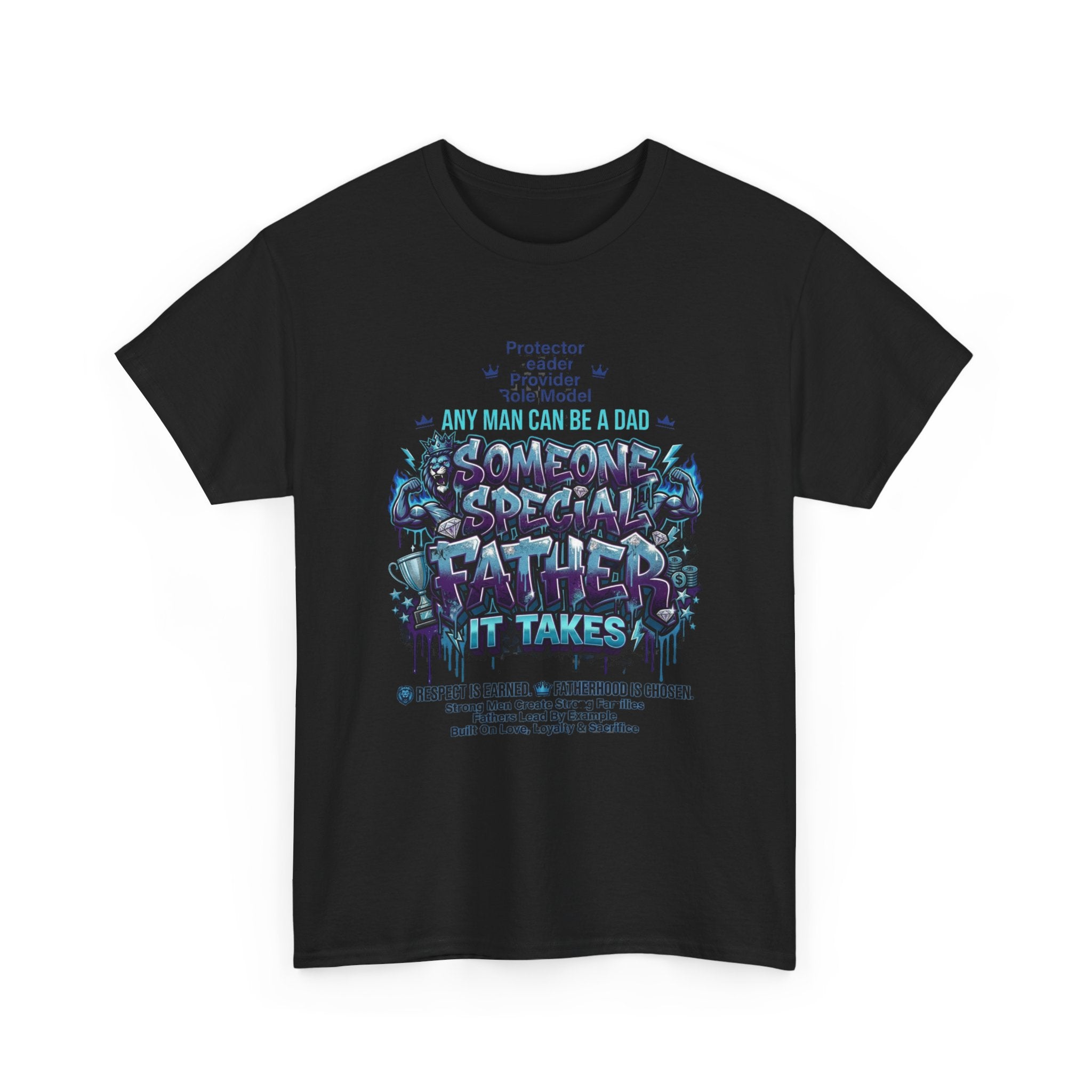 Special Father Tee — 'Any Man Can Be A Dad' Father's Day Graphic Shirt