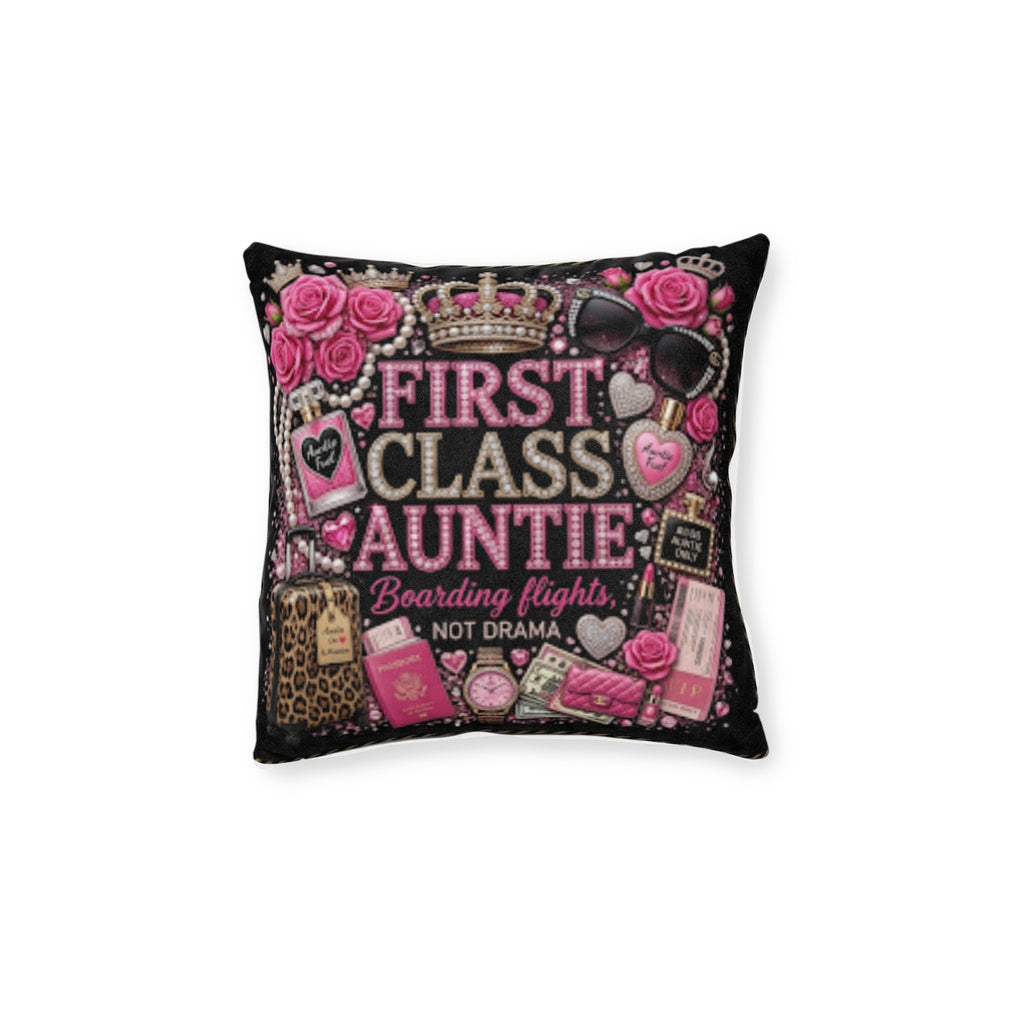 ✈️First Class Auntie Decorative Pillow