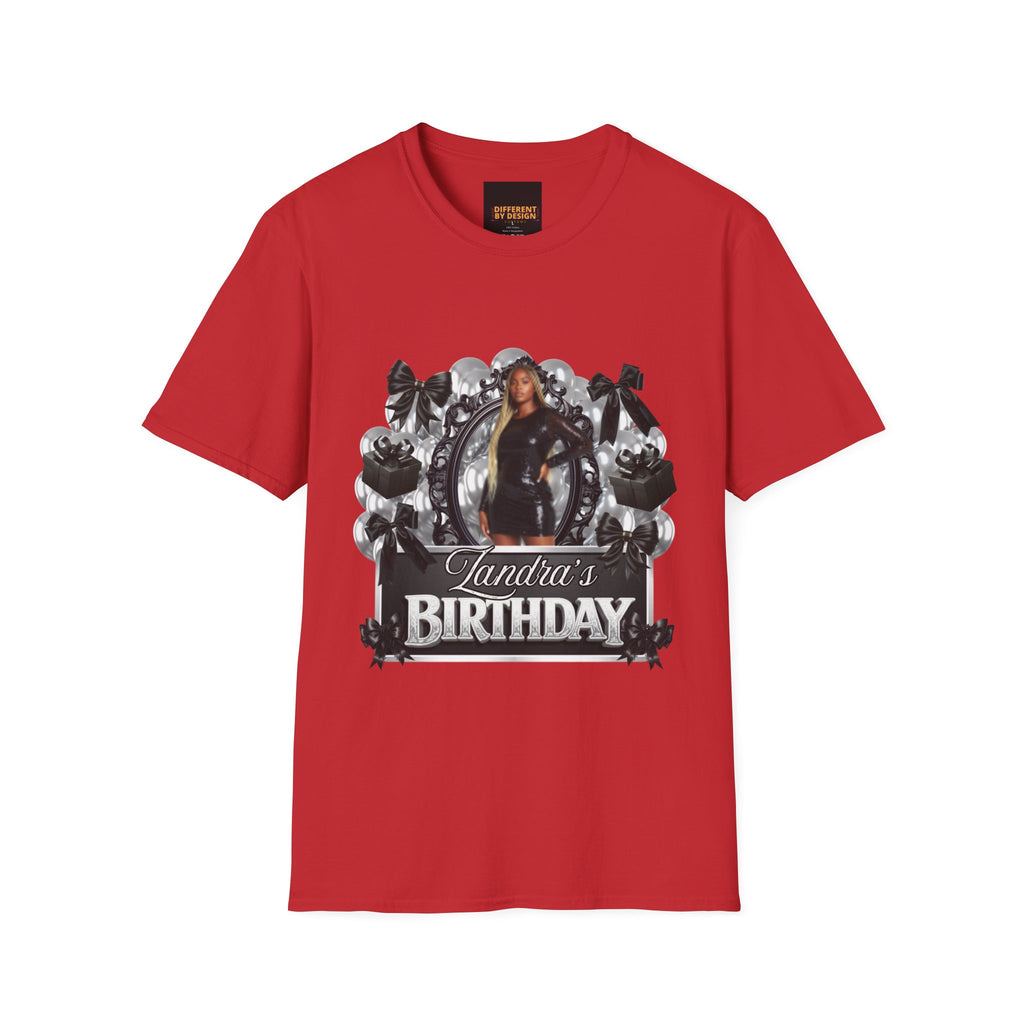 Personalized Birthday T‑Shirt — Custom Name Birthday Photo Tee