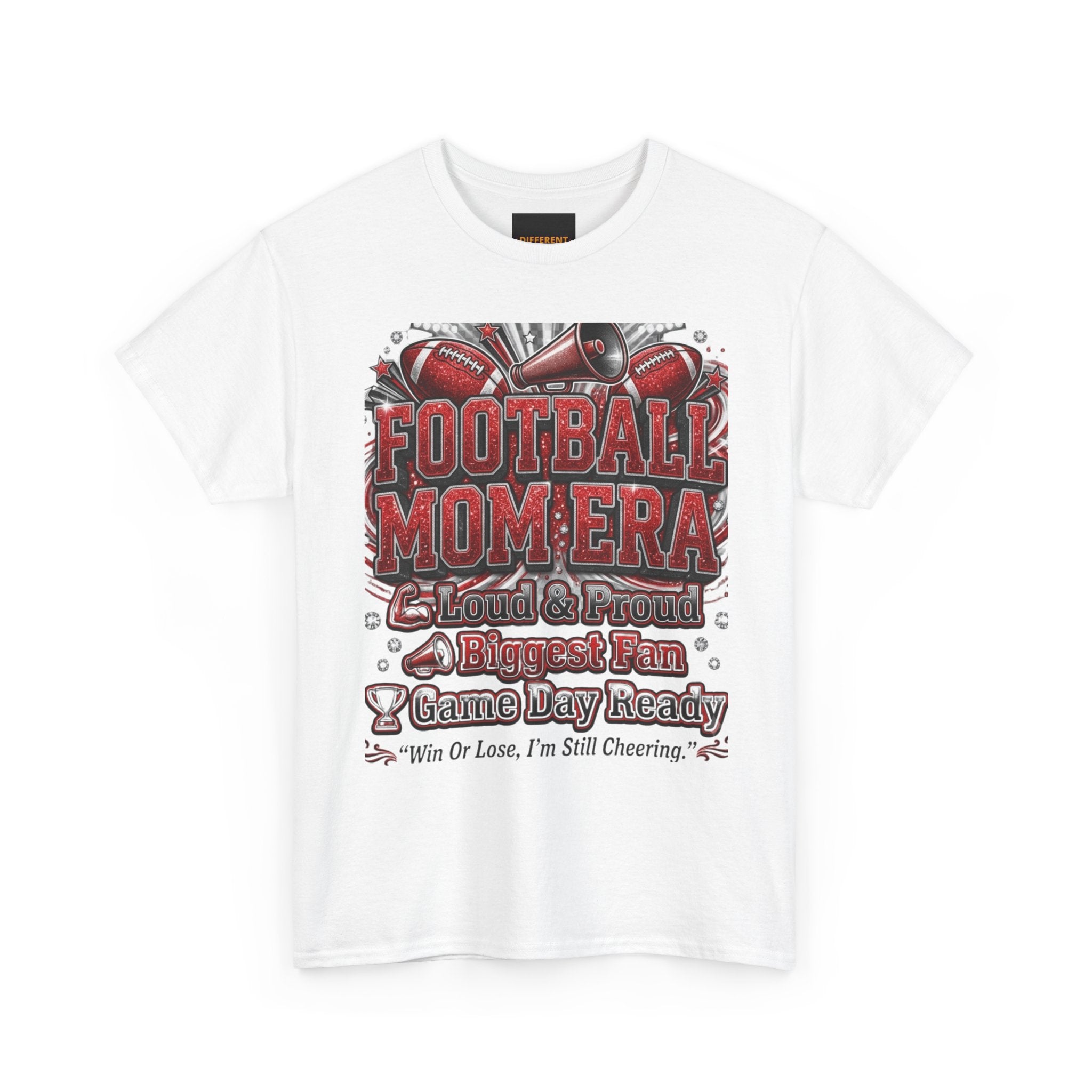 Football Mom Era T‑Shirt — Proud Mom, Biggest Fan, Game Day Ready Tee