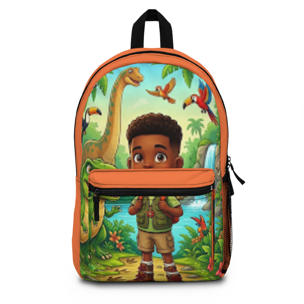 Kids Jungle Adventure Backpack — Cute Dino Explorer School Bag