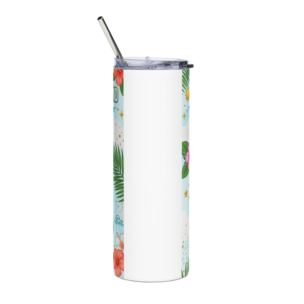 Sunshine State of Mind 20oz Stainless Steel Tumbler — Afro Girl Summer Vibes